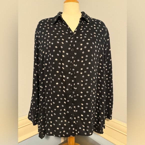 Ulla Popken Tops - Ulla Popken - oversized soft flowy shirt